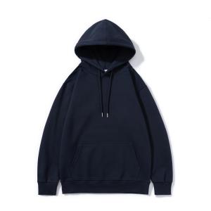 China FODARLLOY Fashion Colors Dark Blue Hoodie OEM Streetwear Essentials Oversize Unisex Pull Coat Men's Hoodies Pullover Red wholesale