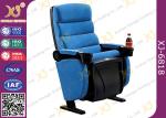 Commercial Plastic Theatre Room Chairs Theatre Style Seating With Cup Holder