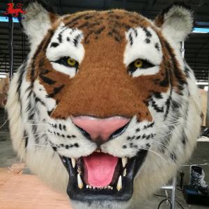 China Wall Mounted Animatronic Realistic Tiger Head Artificial Type wholesale