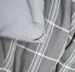 Polyester Grey Striped Cationic Microfiber Polyester Comforter Quilt Hypoallerge