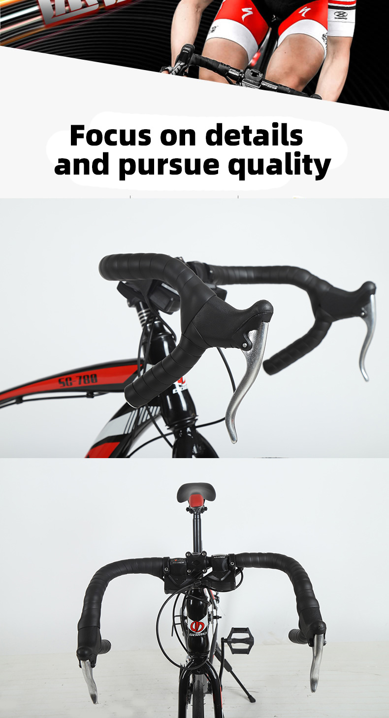 Customizable 26'' Steel Carbon Frame Mountainbike Bicycle 700C Road Bike with F/V Tires and Carton Size 135*19*72cm