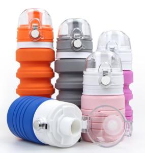 China Leak Proof Collapsible Travel Water Bottle FDA Approved For Camping wholesale