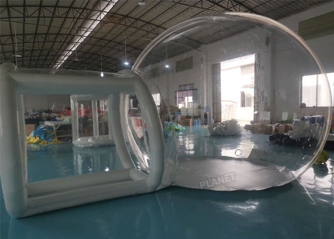 3m 5m Camping Inflatable Clear Bubble Tent With Airtight Tunnel