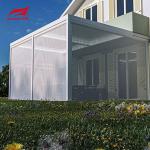 3" X 4" Motorized Louvered Roof Pergola Waterproof Outdoor Aluminium Garden