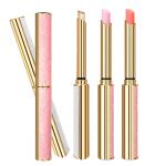 Rose Gold Diamond Clear Lipstick Tube Packaging For Refillable Plastic