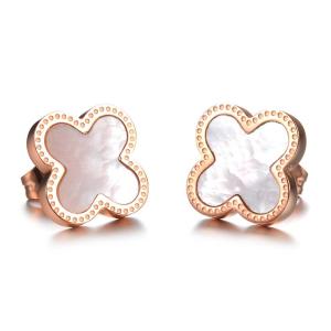 China Tagor Stainless Steel Jewelry Factory High Quality Fashion Earring Studs Earrings TYGE008 wholesale