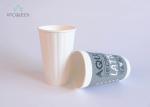White Ripple Paper Cup Branded Heat Scald Proof Eco Friendly Printing