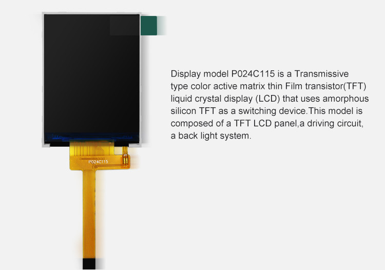 Polcd 260 Nit HD TFT Display 240X320 2.4 Inch Tft Lcd 4 Wire SPI