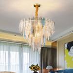 Round Multilayer Crystal Chandelier for Living Room Dining Room kitchen pendant