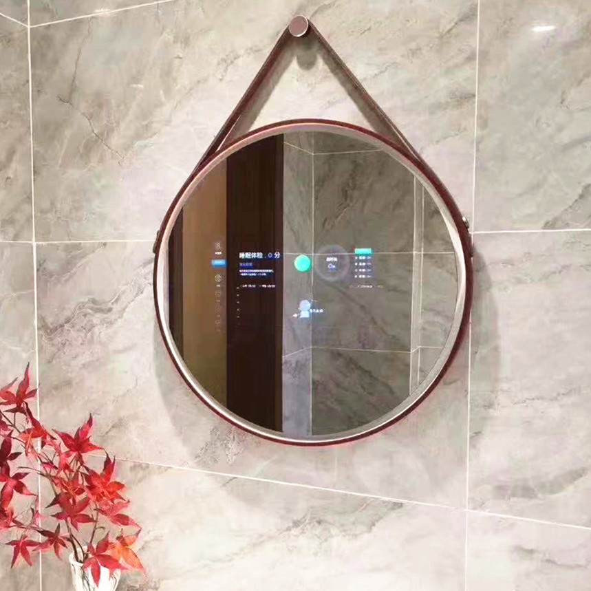 Washroom Led Lighting Lcd Advertising Magic Mirror TV Display