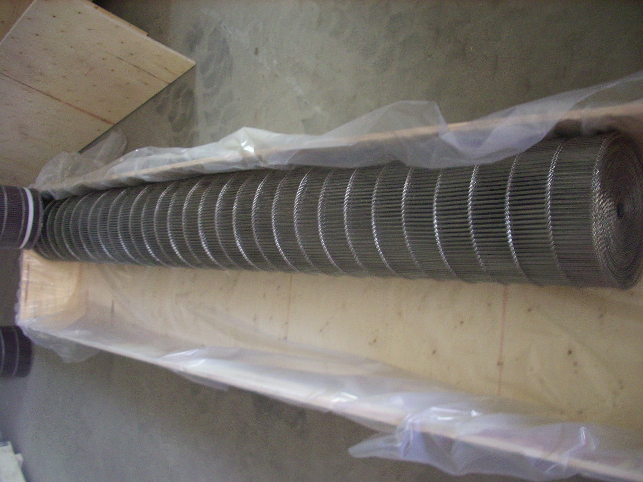 Flat Flex 304 Stainless Steel Wire Mesh Conveyor Belt 220V
