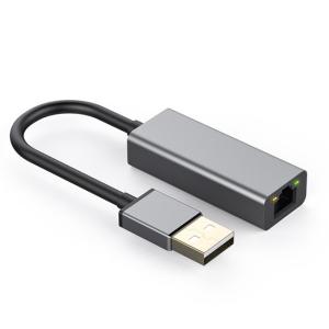China Aluminum alloy laptop USB2.0 To RJ45 20cm USB Hub Adapter wholesale