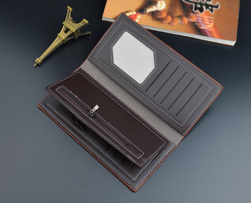 Vintage Style Minibook Fashion Men's Wallet PU Leather Multifunction Card Holder