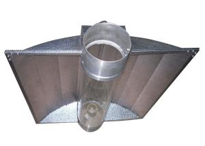 China 8inch HPS 1000w Air Cooled Tube Reflector MH Square Growing Areas wholesale