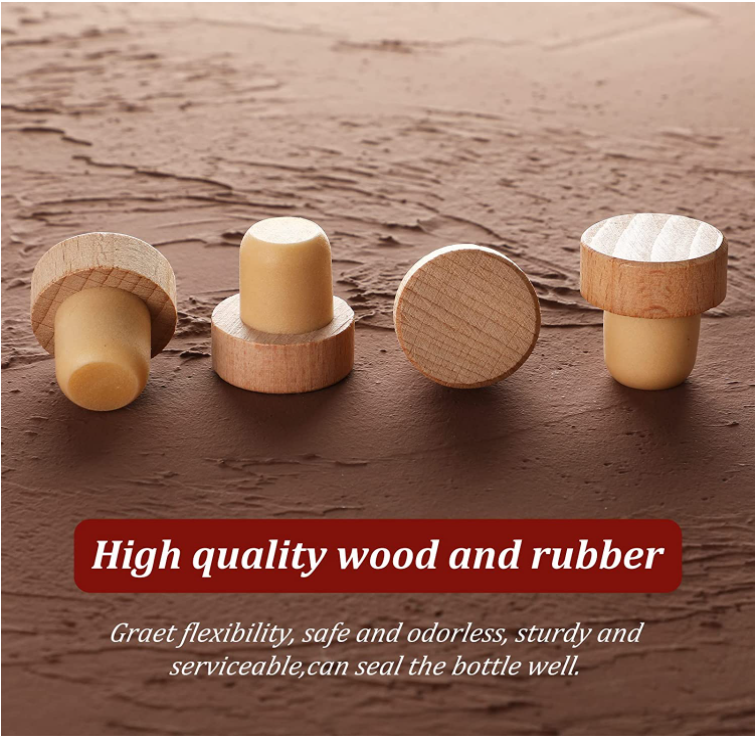 Custom T-shaped Reusable Wine Corks for Wine Stoppers Acceptable Customer's Logo