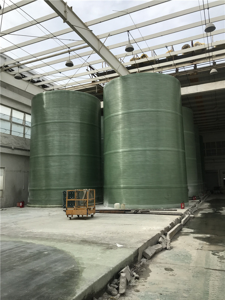 4000mm*5110mm Frp Plastic Cylinder Tank Vertical Filament Winding