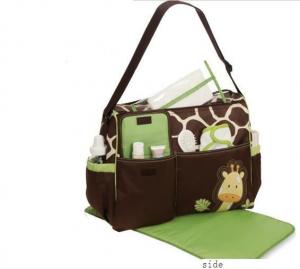 China Custom Popular Designer Baby Diaper Bags Small Nappy Changing Bag with Logo Printed wholesale