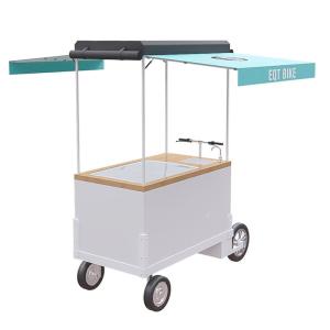 China Stationable Version Bicycle Push Cart Large Storage With 125L Class III Freezer wholesale