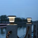 Aluminum Die Cast PC Shade Outdoor Water Proof Fence Solar LED Garden Gate