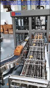 China American Ice Cream Customers Watch The Video Of Case Packing Equipment Running On Site wholesale