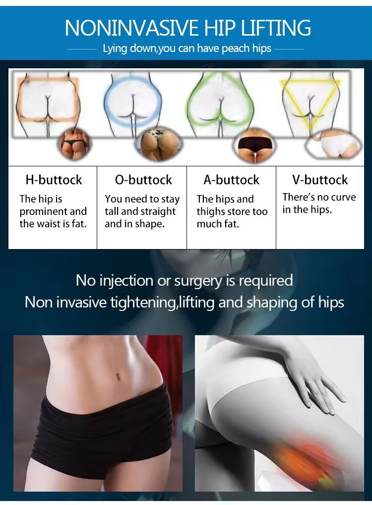 Portable 4 Handles with RF Fat Burning Muscle Building Emslim Mini Body Sculpting EMS Butt Lifting Machine with RF