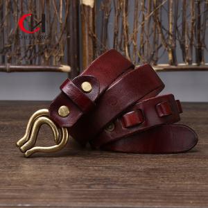 China High Durability Black Genuine Leather Belt With Zinc Alloy Buckle wholesale