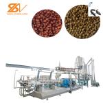 Double Screw Fish Feed Extruder Simple Large Capacity ABB Inverter