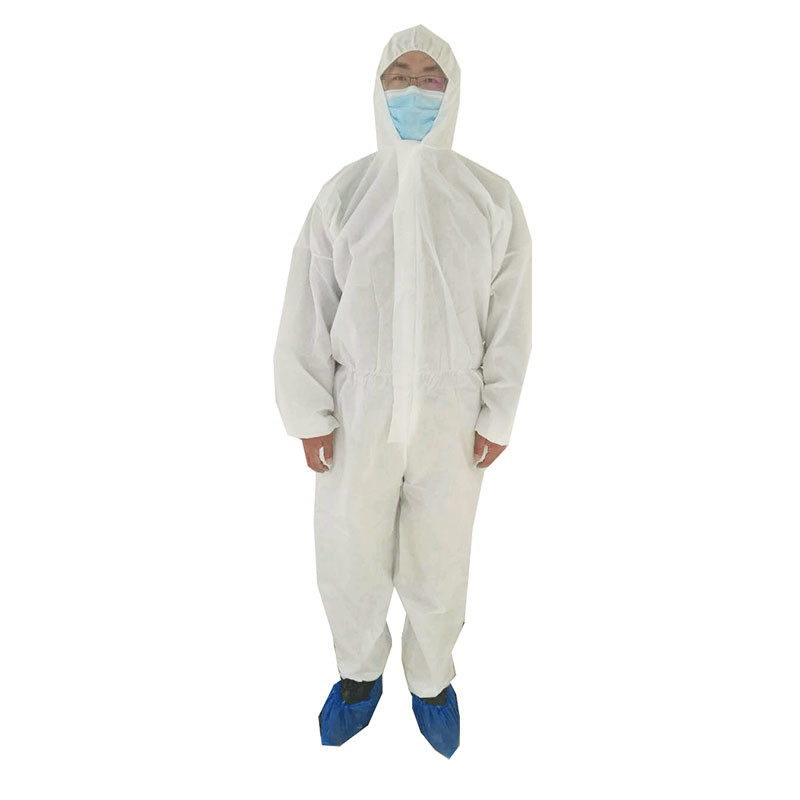 Bunny Chemical Resistant PPE Coveralls Elastive Waist With Hood