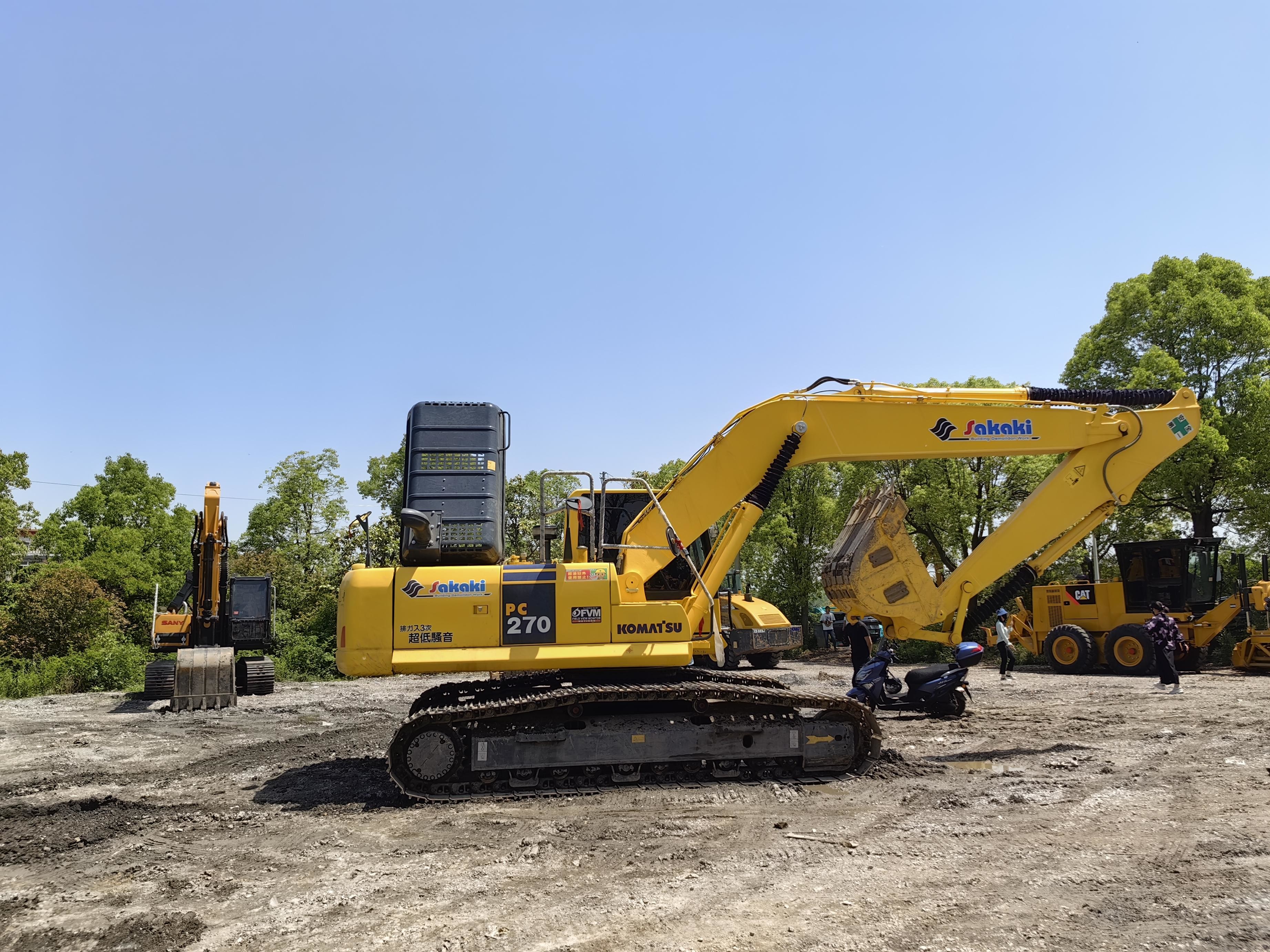 27ton Used Komatsu Excavators Pc270 1.26m3 Bucket Different Types Of Digging Machines