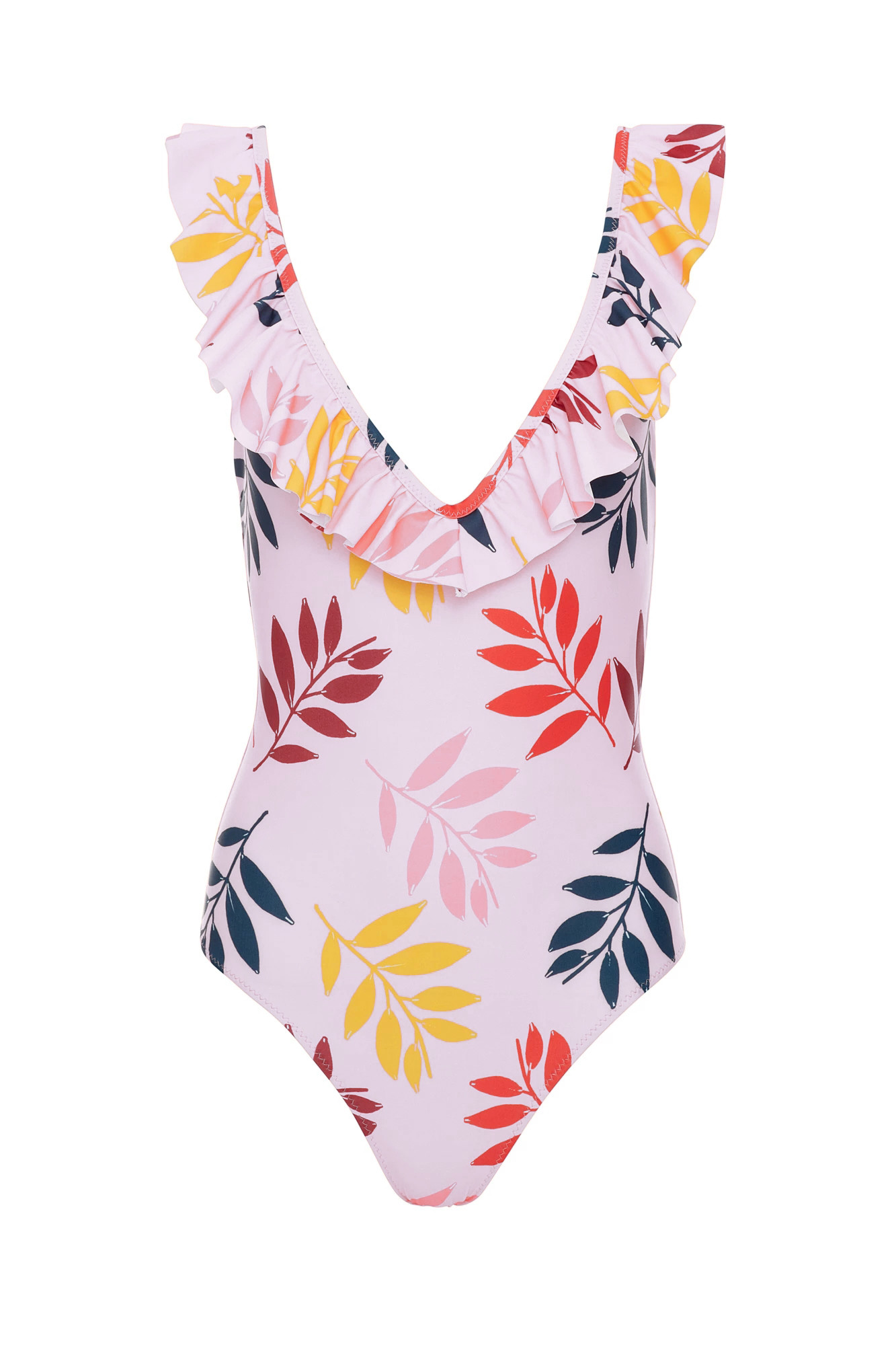 Tiered Layer Tie a Knot Front Top With Low waist Bikini swimsuit high cut