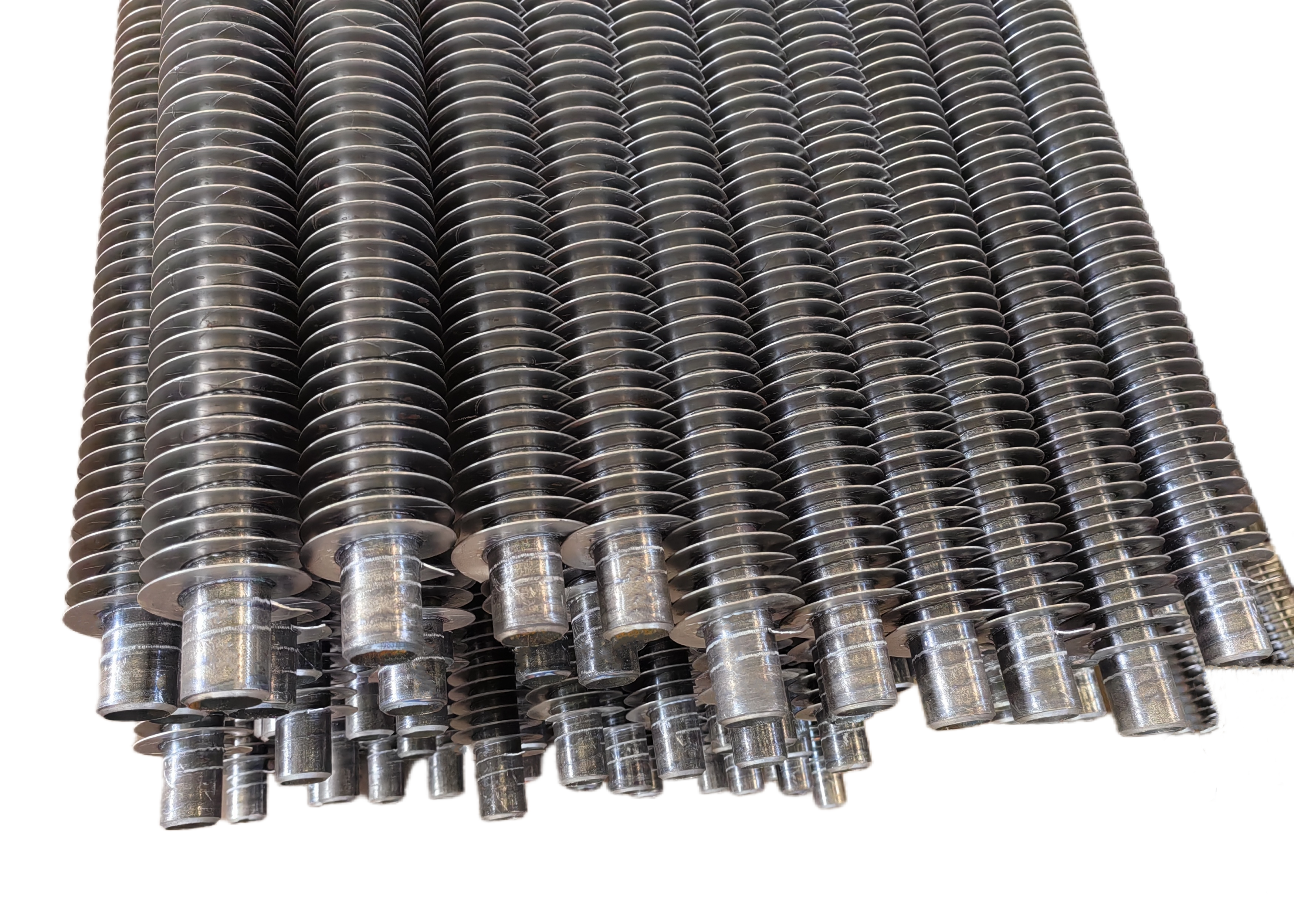 Spiral Type Aluminum Finned Tubes With ASME Carbon Steel SA178 63.5x4.5x6000mm