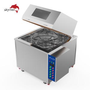 China Rotary Basket Spray Cleaning Machine High Pressure Car Parts Cleaning on sale