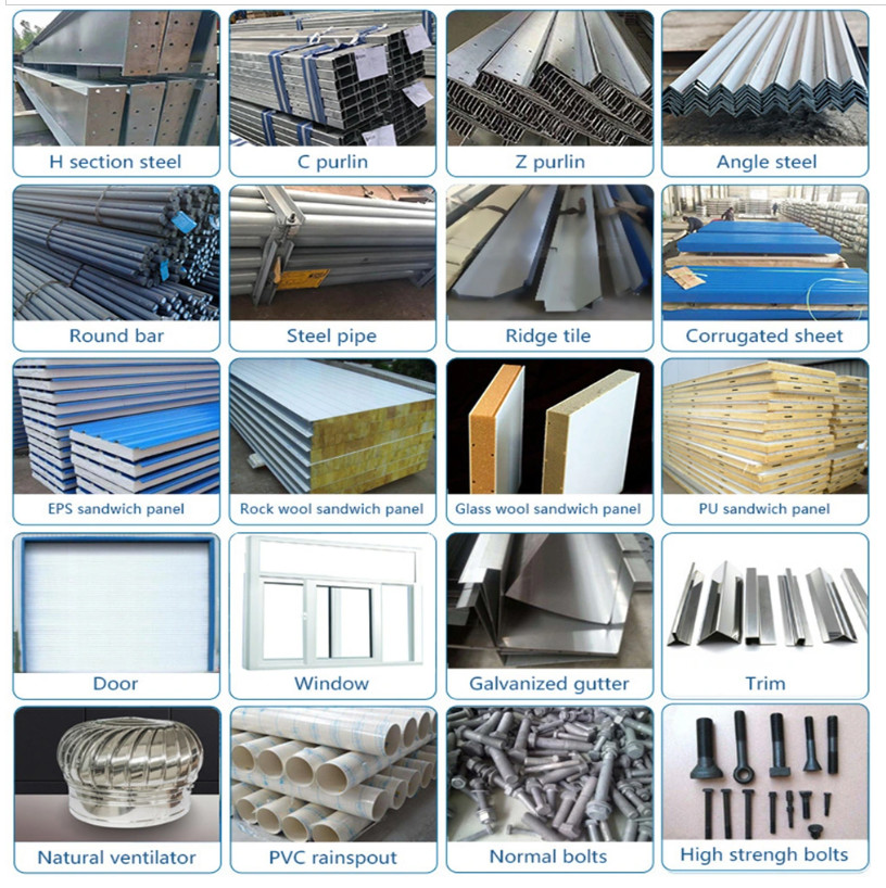 Top Quality Customized Pre-Engineered Steel Structure Market Exhibition Hall