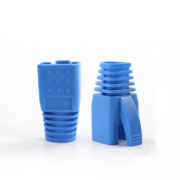 Yellow Cable Strain Relief Boot / Blue RJ45 Modular Plug CE Certificate