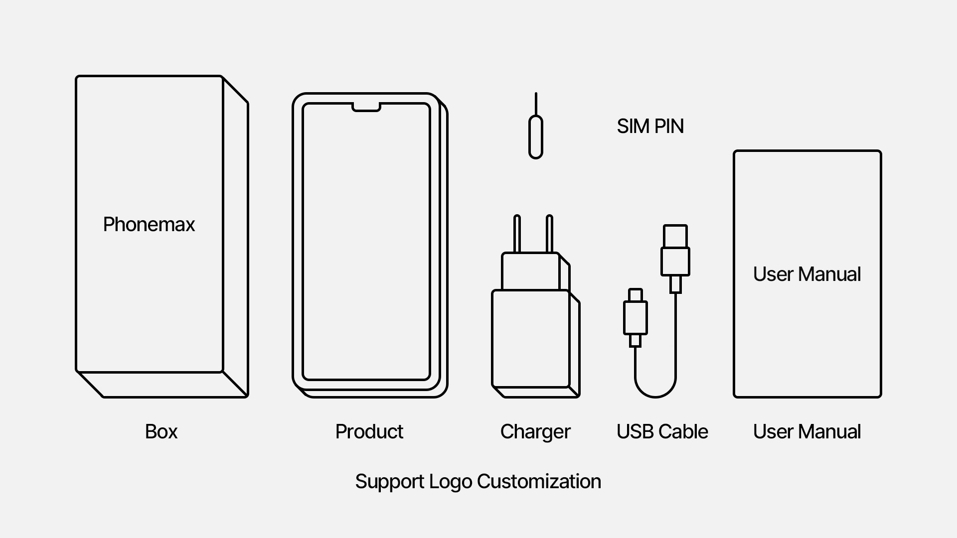 275g Rugged Mobile Phones Shockproof Phone With 6050mAh Battery