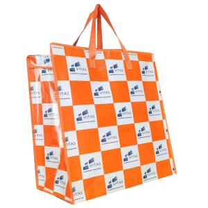 China Reusable Pp Woven Shopper Laminated Woven Bags Waterproof Within Budget on sale