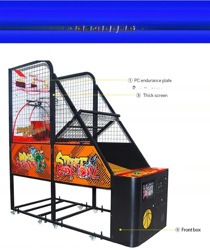 Dreamland Coin Operated Foldable Street Basketball Arcade Game Machine Basketball Shooting Machine