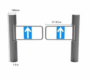 China Supermarket Entrance Turnstile , Mechanical Supermarket Swing Gate wholesale