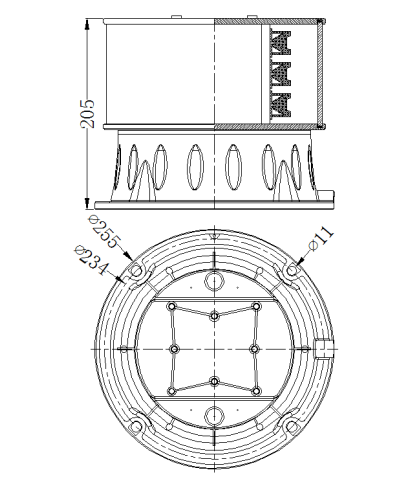 AC85V-270V 30W Three Colors Heliport Airport Beacon Light