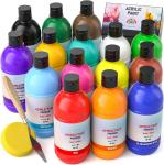 25 Colors Large Set Acrylic Paint Non Toxic Art Painting Supplies For Artist