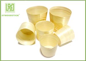 China Smooth Healthy Wooden Sushi Boat Disposable Poplar Wooden Cups For Sauce wholesale