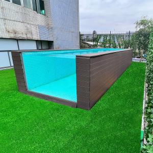 China 2500KGS Net Weight Clear Swim Spa Pool for Outdoor Aquatic Training and Relaxation wholesale