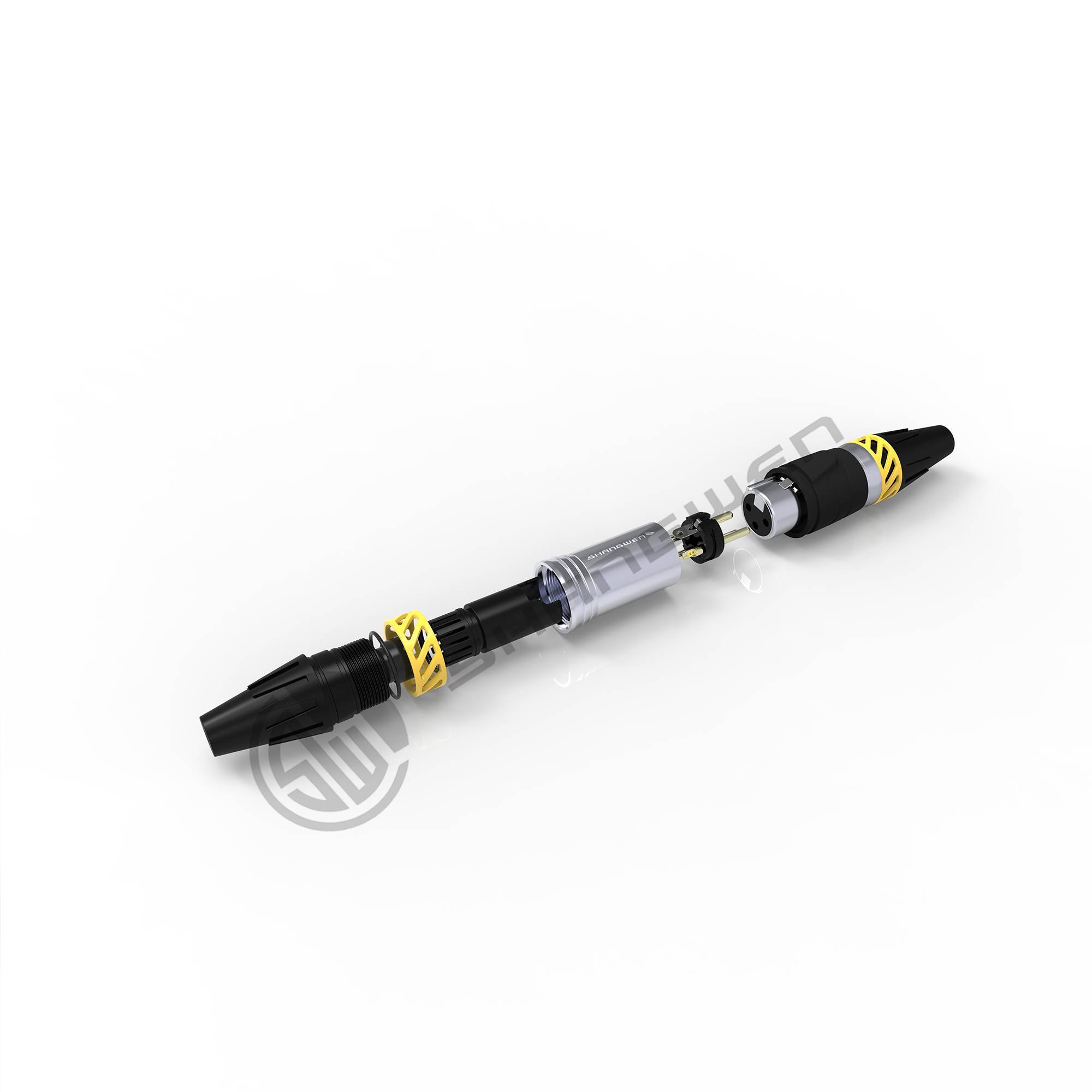 Mini XLR 5 Pin Connector Outdoor Male And Female Plug Connector Waterproof