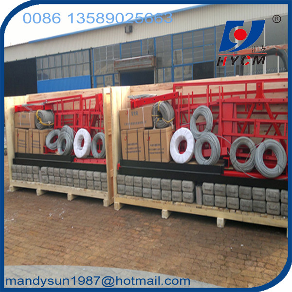 800kg Rated Load Construction Gondola Scaffolding 100M Working Height Suspended Working Platform