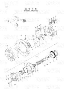 China Hydraulic Excavation Equipment Final Drive Motors for Heavy Duty Applications Catalog 9111033 EX60-3 wholesale