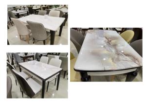 China Nordic Style Solid Wood Dinette Hard Granite Surface For Household wholesale
