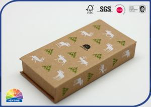 China Red Color Hinged Lid Gift Box New Year Gift Paper Packaging Custom Printed wholesale