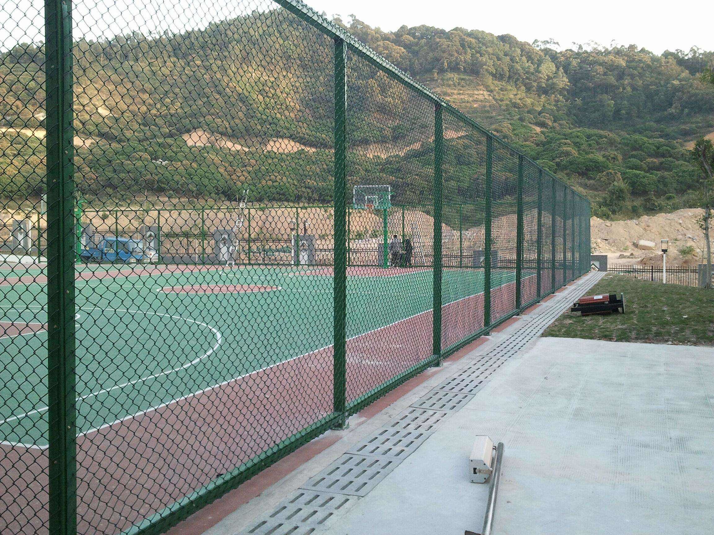 Vegetable Garden Chain Link Panels Regular Standard Temporary Fence PVC Coated / Galvanized