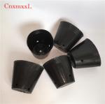 Black Soft Flexible PE Coated Plastic Nursery Pot 1 Gallon Round Flower Pot