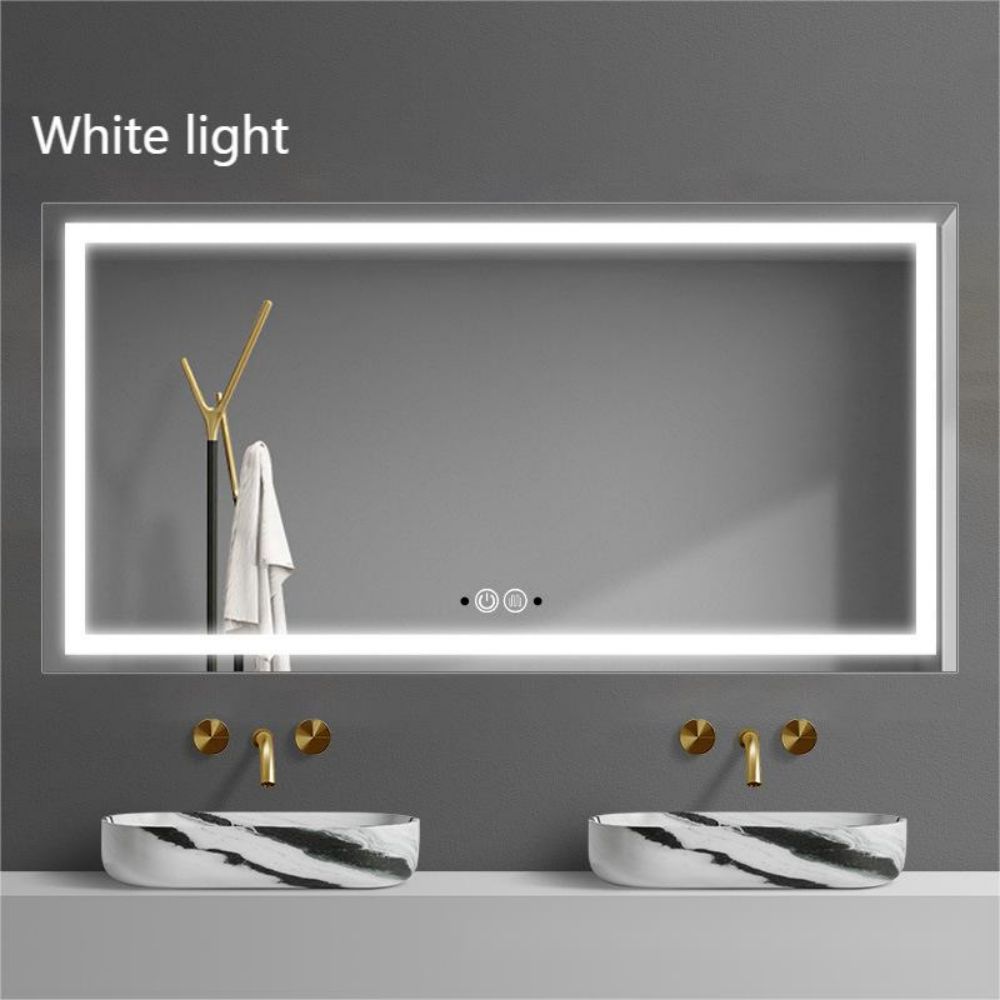 Touch Switch Led Mirror Smart Fitness Waterproof Bathroom Backlit Glass Bath Sticker